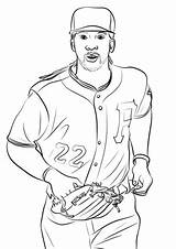 Trout Clemente Mlb Supercoloring Lowgif sketch template