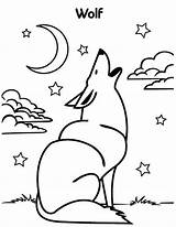 Wolf Coloring Howling Moon Pages Wolves Color Drawing La Sheets Luna Printable Uniquecoloringpages Two Getdrawings Kids sketch template