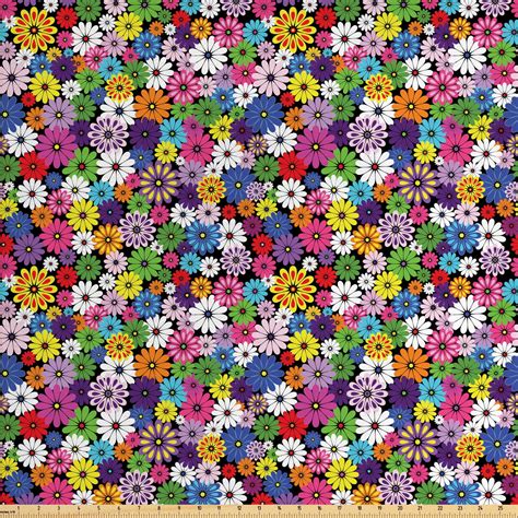 flower fabric   yard floral vivid pattern  colorful flowers