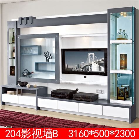 source living room furniture wood lcd tv wall unit design  malibaba