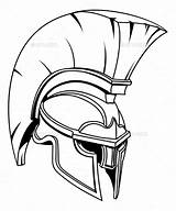 Helmet Spartan Gladiator Warrior Trojan Drawing Clipart Clip Roman Greek Tattoo Sketch Illustration Royalty Stock Helm Cat Vector Halo Atstockillustration sketch template