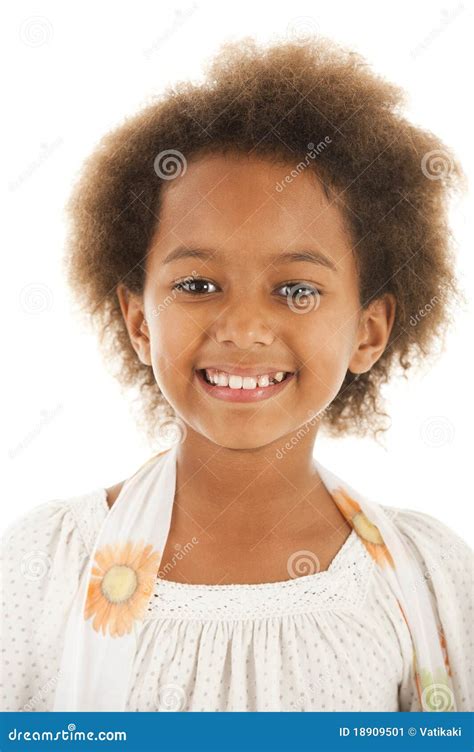 cute african girl stock image image  person cheerful
