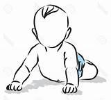Baby Crawling Drawing Sketch Clipart Paintingvalley Sketches Clipartmag Clipground Unique Crawl sketch template