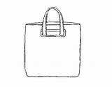Colorir Borsa Saco Handbag Bolso Acolore Coloritou Desenhos sketch template