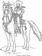 Cowboys Icolor Colouring Cowgirls sketch template