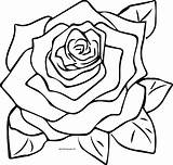 Rose Coloring Pages Flower Wecoloringpage sketch template