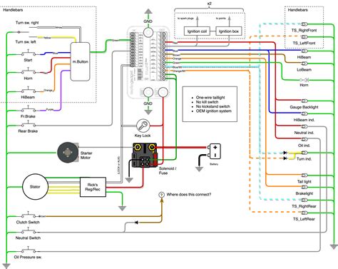 unit wiring diagrams  sohc bikes