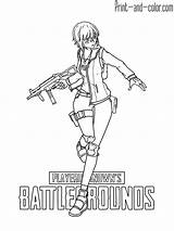 Battlegrounds Playerunknown Pubg sketch template