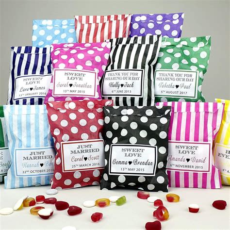 Personalised Sweet Bags For Parties Wedding Favour Birthday