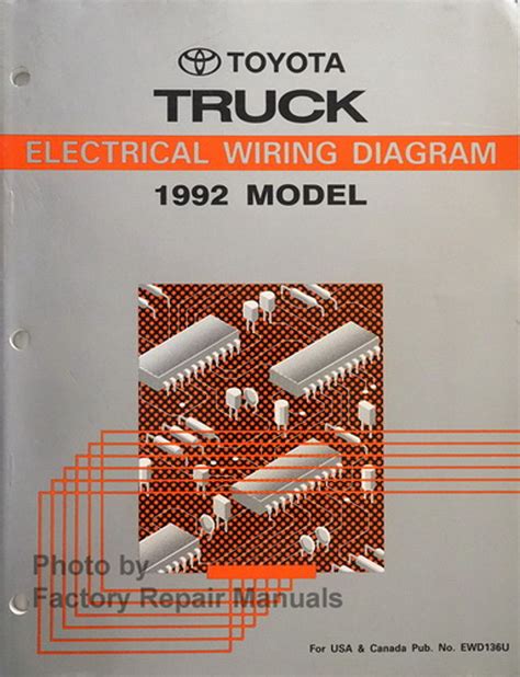 toyota pickup truck electrical wiring diagrams original factory repair manuals