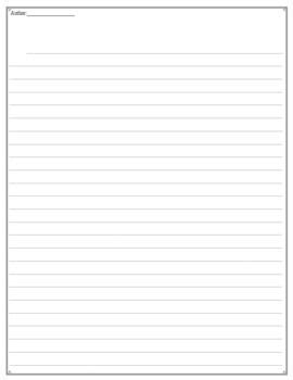 fantastically blank lined paper   great