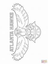 Atlanta Hawks Logo Coloring Pages Supercoloring Color sketch template