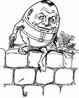 Dumpty Humpty Nursery sketch template