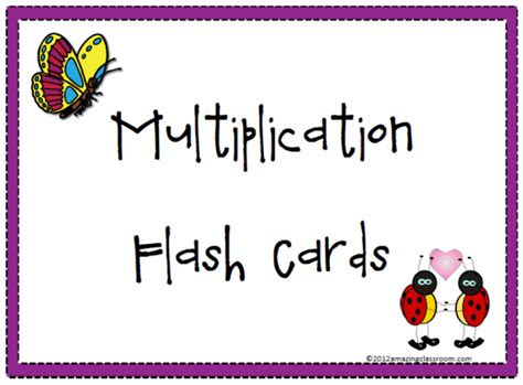 multiplication table   flashcards brokeasshomecom