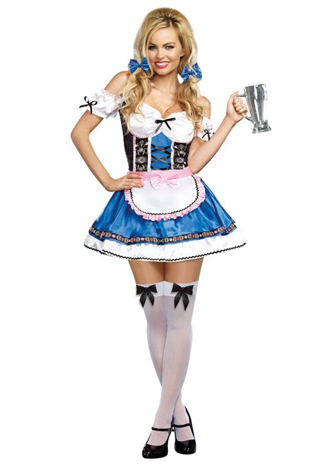 women oktoberfest dress beer maid girl wench german bavarian dirndl