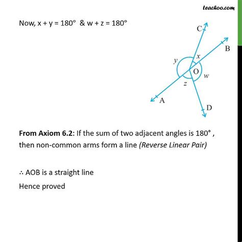 ex 6 1 4 in figure if x y w z then prove aob is