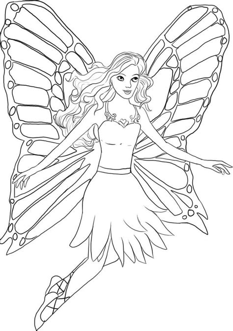 coloring pages  print  barbie coloring pages fairy