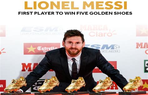 Messi Wins Record Fifth European Golden Shoe