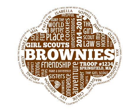 brownies girl scouts printable brownie girl scout