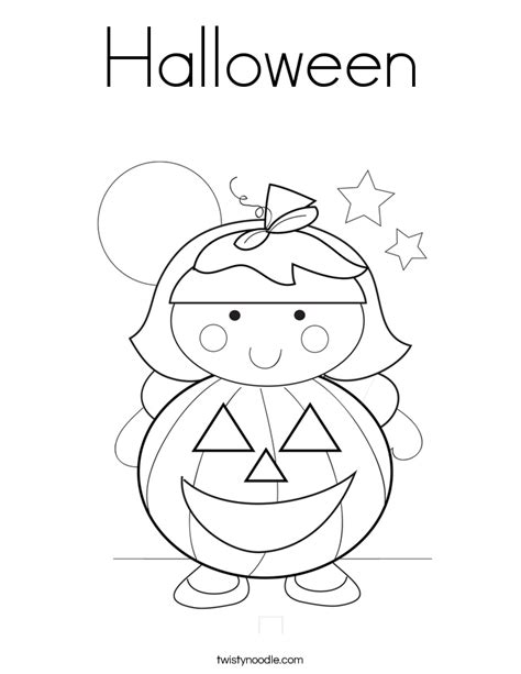 halloween coloring page twisty noodle