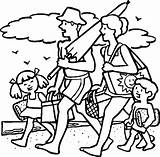 Coloring Family Pages Fun Popular sketch template