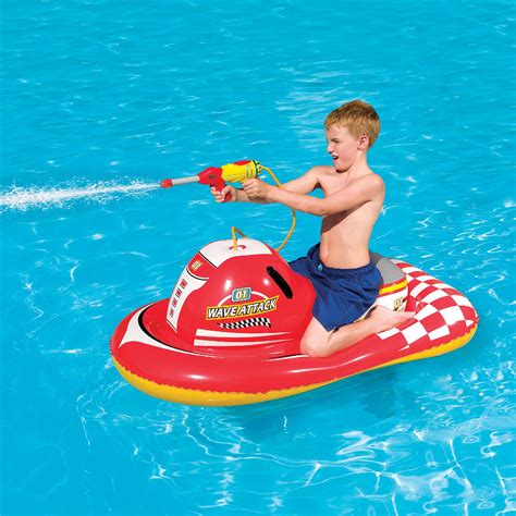 splash play wave attack   inflatable ride  pool toy toys games swimming pools