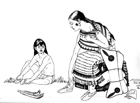 coloring page coloring adult native indian  child indians