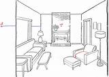 Room Drawing Living Perspective Point Draw Eye Birds Inside Bedroom Interior Vanishing Step Tutorial Drawinghowtodraw Chair House Sketches Dibujo Perspectiva sketch template
