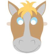 horse mask templates including  coloring page version   mask