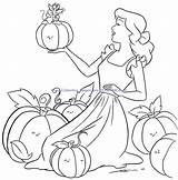 Coloring Pages Cinderella Disney Choose Board Pumpkin sketch template