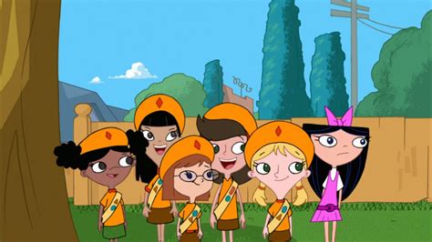 image fireside girls listening to phineas phineas and ferb wiki your guide to phineas