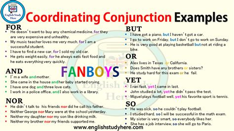 coordinating conjunctions archives english study