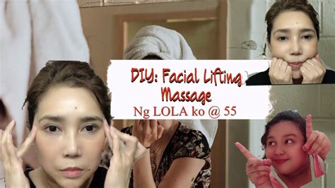 lifting face massage face massage tutorial   youtube