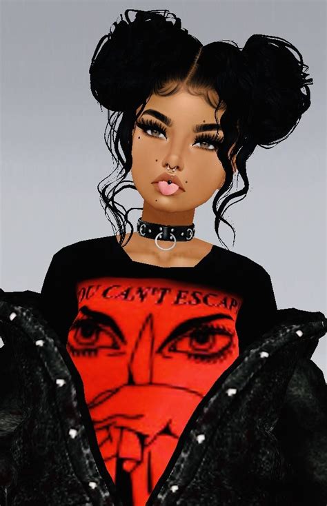 Baddie Swag Black Female Cartoon ~ Imvu Female Avi Cartoon Drawing