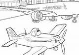 Coloring Pages Planes Airlines American Choose Board Disney sketch template