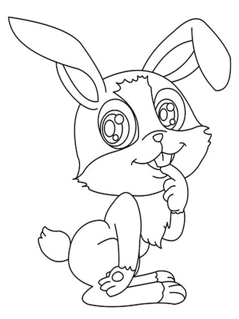 rabbits coloring pages realistic bunny coloring pages animal