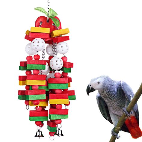 kintor bird chewing toy large medium parrot cage bite toys african grey macaws  ebay