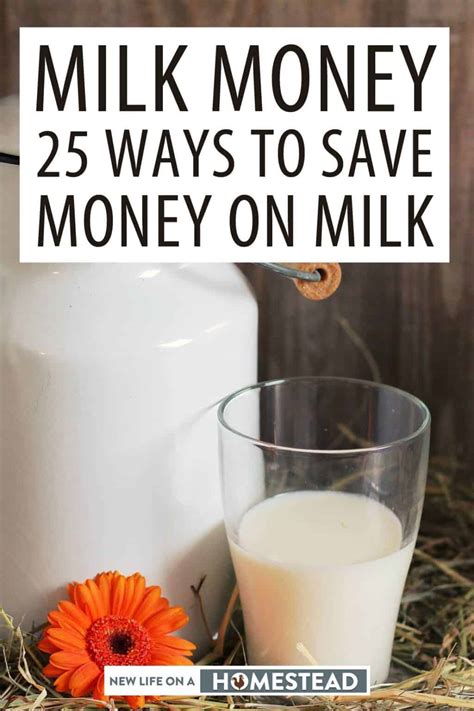 Milk Money 25 Ways To Save Money On Milk • New Life On A Homestead