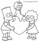 Simpsons Coloring Pages Cartoon Kids Color Printable Characters Sheets Character Cartoons Family Print Sheet Book Drawings sketch template