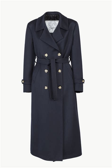 christie trench coat  wool twill giuliva heritage