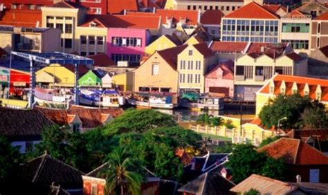 colourful buildings  willemstad waterfront curacao architecture travel lover places