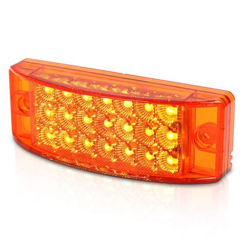 led trailer clearance side marker light  diode rectangle  red  amber ebay