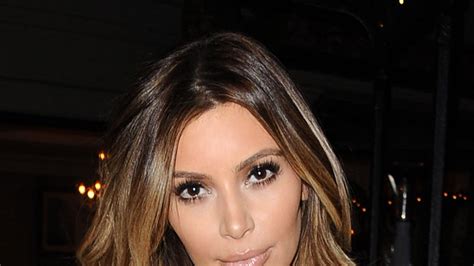 Kim Kardashian Is Caught Out With Her Blond Ombre Hair
