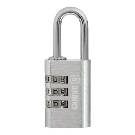 brinks resettable  dial combination padlock mm body