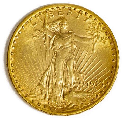 gold twenty dollar  st gaudens coin