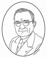 Truman Harry Clipart Coloring Clip Clipground 33rd President Mini Cordial Reproduced Easily Realistic Rendered Clips Offers Portrait Royalty sketch template