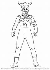 Ultraman Mewarnai Draw Drawingtutorials101 Sketsa Kumpulan Ribut Bagus Gambarbagus Zoffy Mewarna sketch template