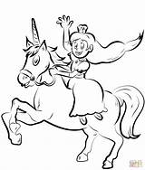 Coloring Rides Pages Unicorn Princess Disney Printable sketch template