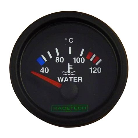 racetech electric water temperature gauge  merlin motorsport