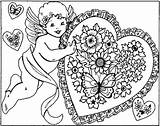 Cupid Coloring Pages sketch template